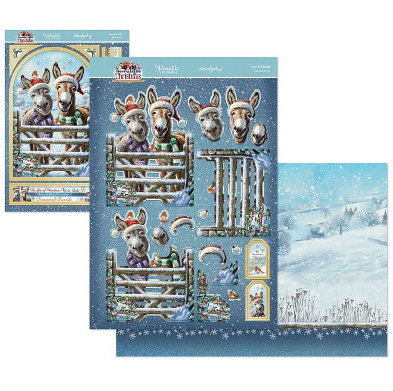 Hunkydory Crafts A Merry Christmas Deco-Large Set - Festive Friends
