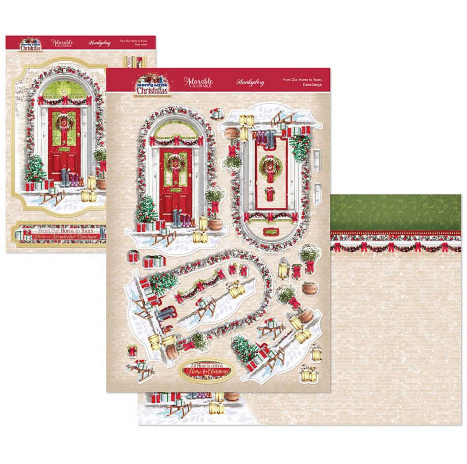 Hunkydory Crafts A Merry Christmas Deco-Large Set - From Our Home To Yours