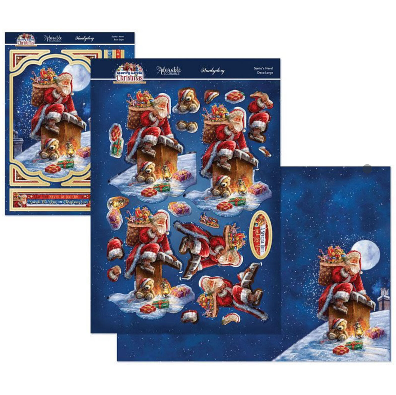 Hunkydory Crafts A Merry Christmas Deco-Large Set - Santa’s Here!