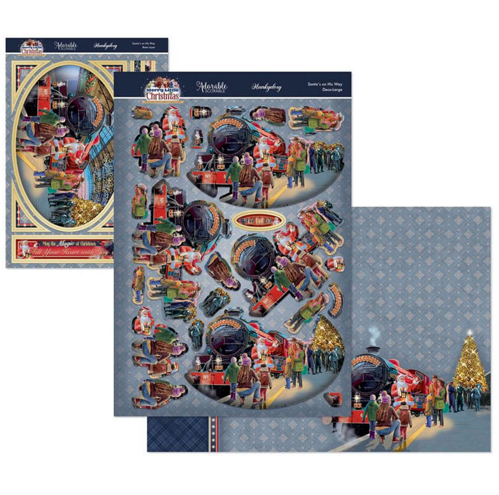 Hunkydory Crafts A Merry Christmas Deco-Large Set - Santa’s On His Way