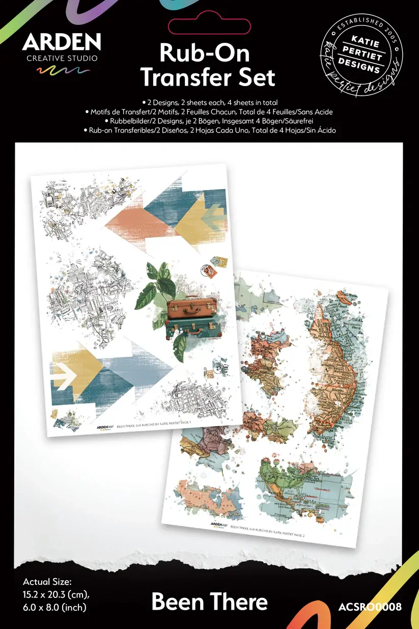 Arden Creative Rub-On Transfer Set - Been There