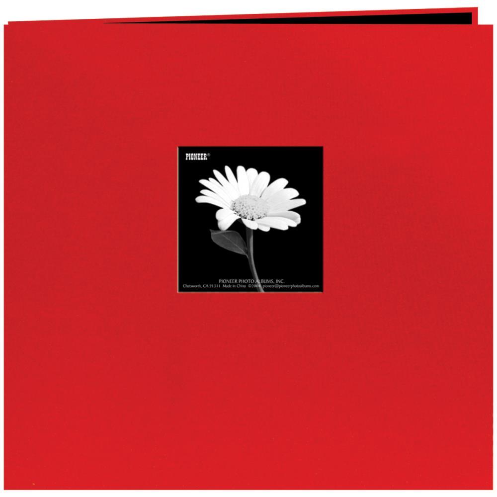 12x12 Scrapbooking Photo Album with Window Red