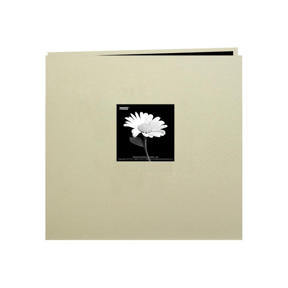 8x8 Scrapbooking Photo Album with Window Biscuit Beige