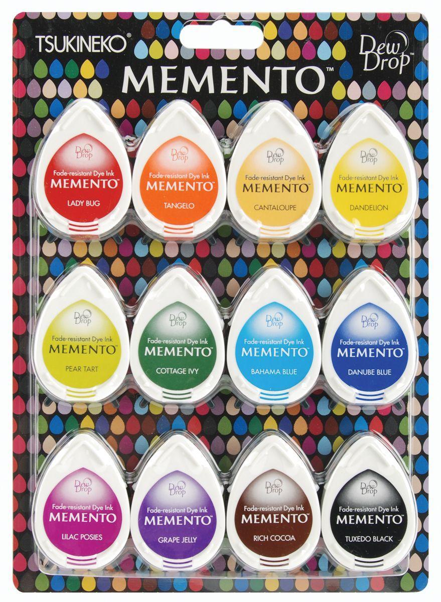 Memento Ink Pads Dew Drops Gum Drops 12pc Set
