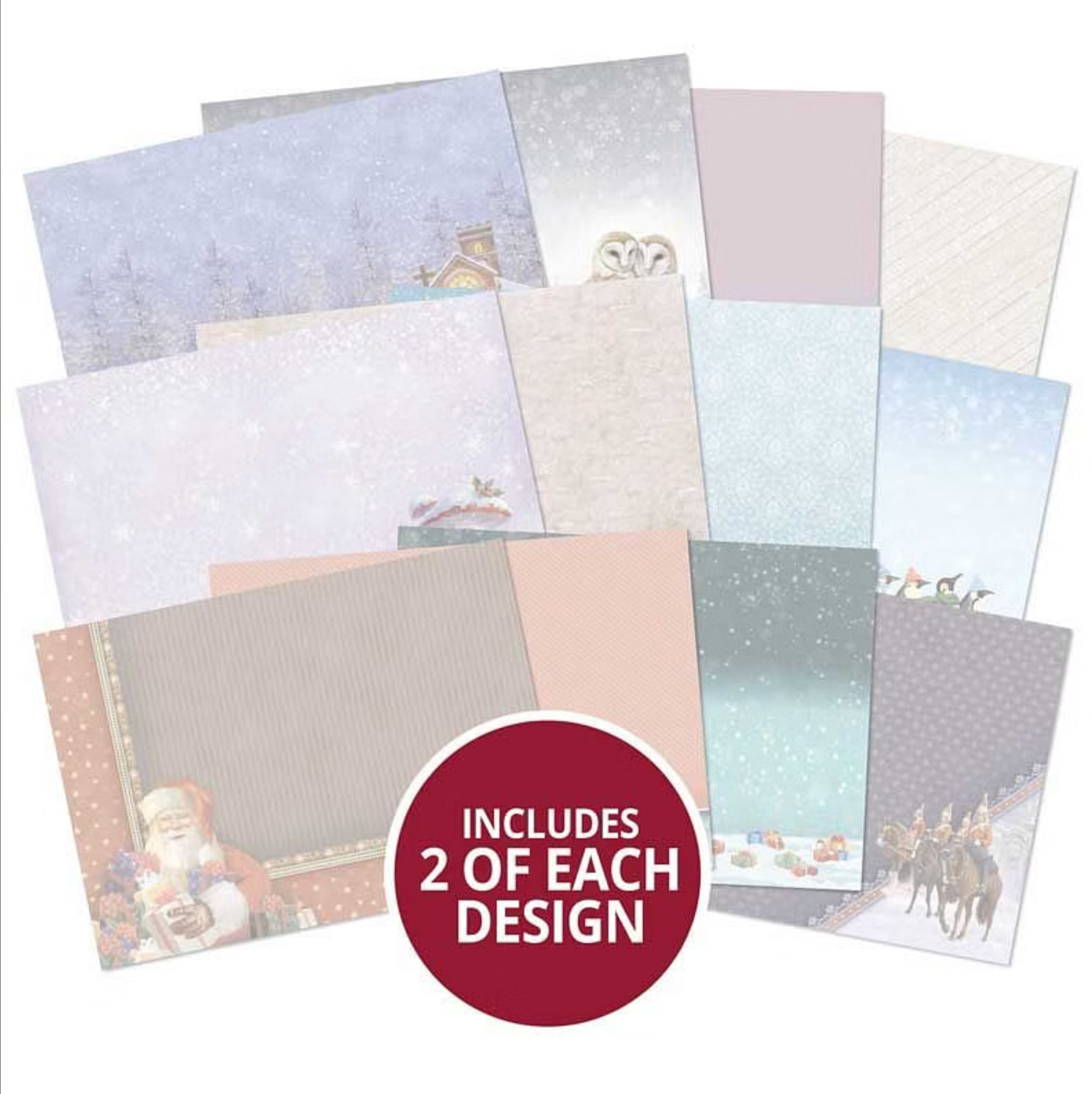 Hunkydory A Very Merry Christmas Luxury Card Inserts