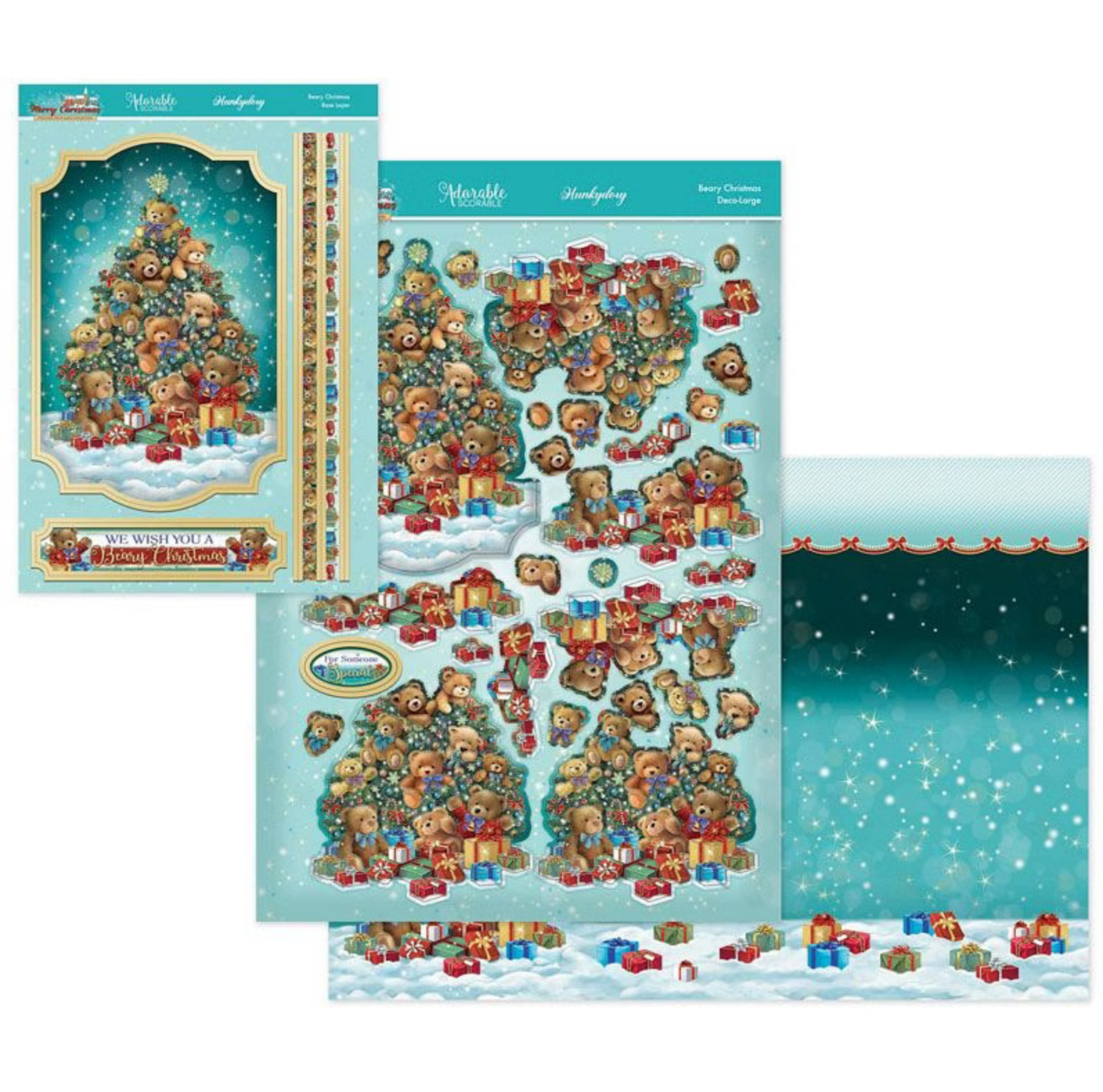 Hunkydory Crafts A Very Merry Christmas Deco-Large Set - Beary Christmas & Winter Blessings