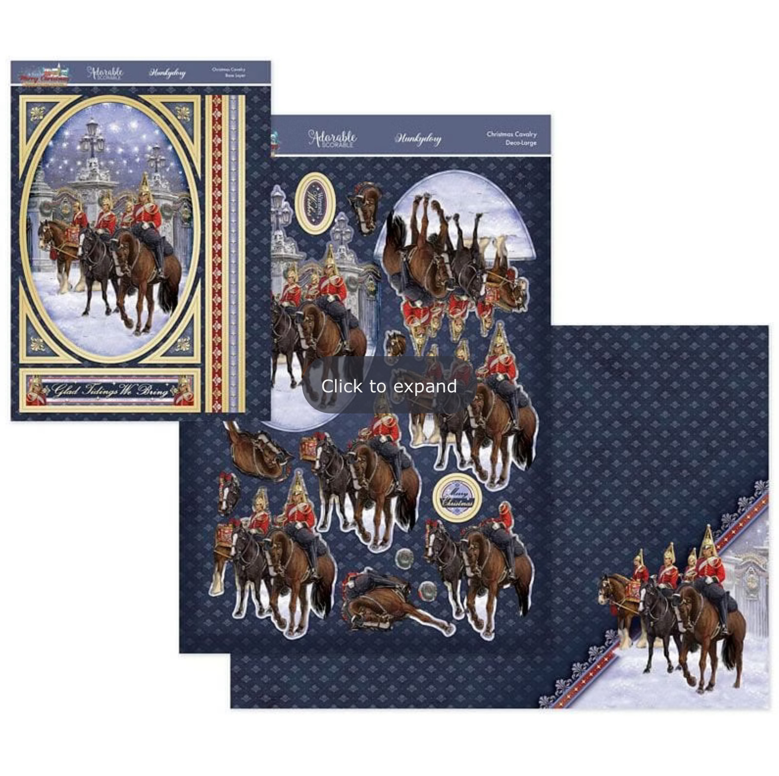 Hunkydory Crafts A Very Merry Christmas Deco-Large Set - Christmas Cavalry