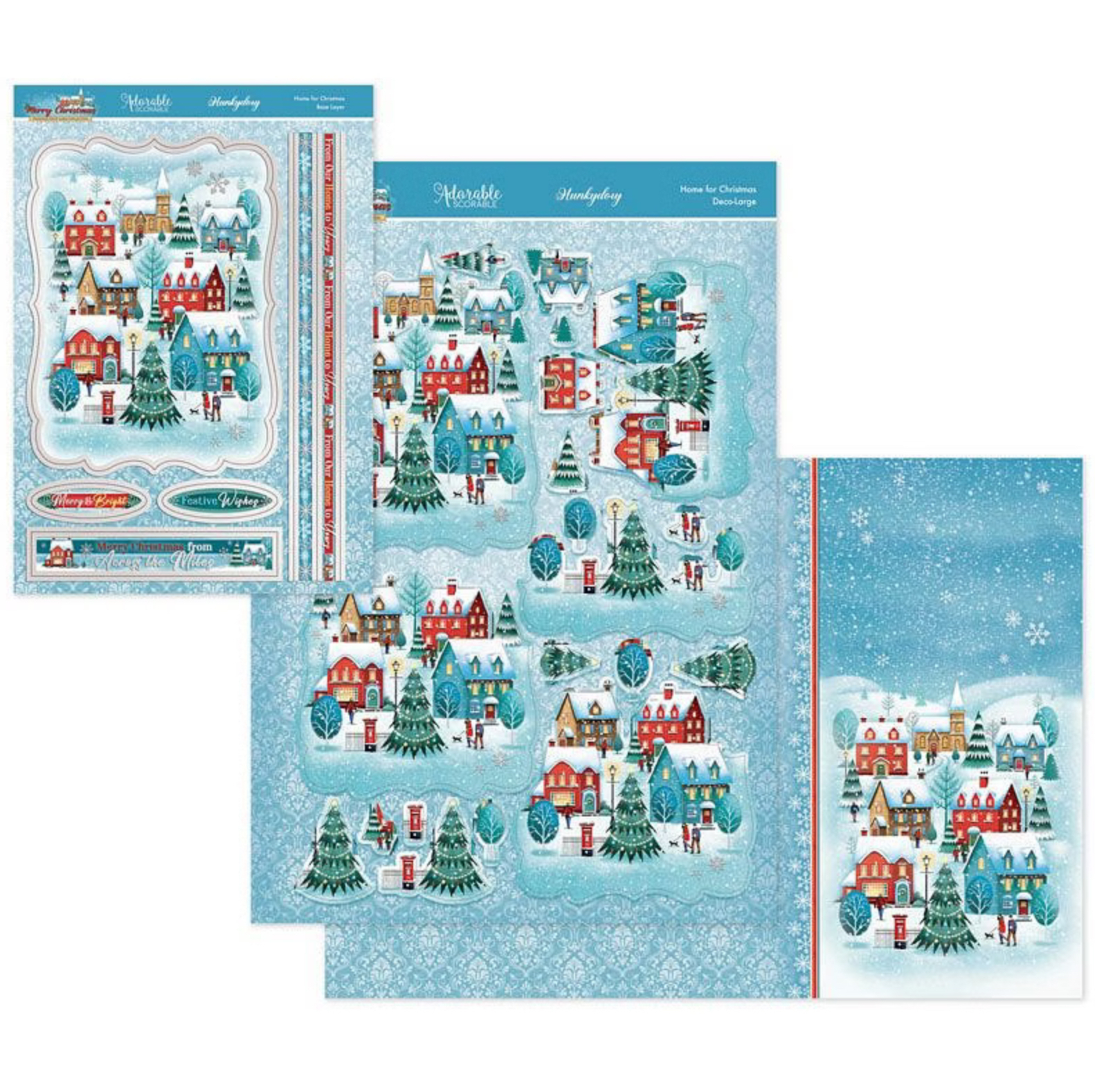 Hunkydory Crafts A Very Merry Christmas Deco-Large Set - Home For Christmas