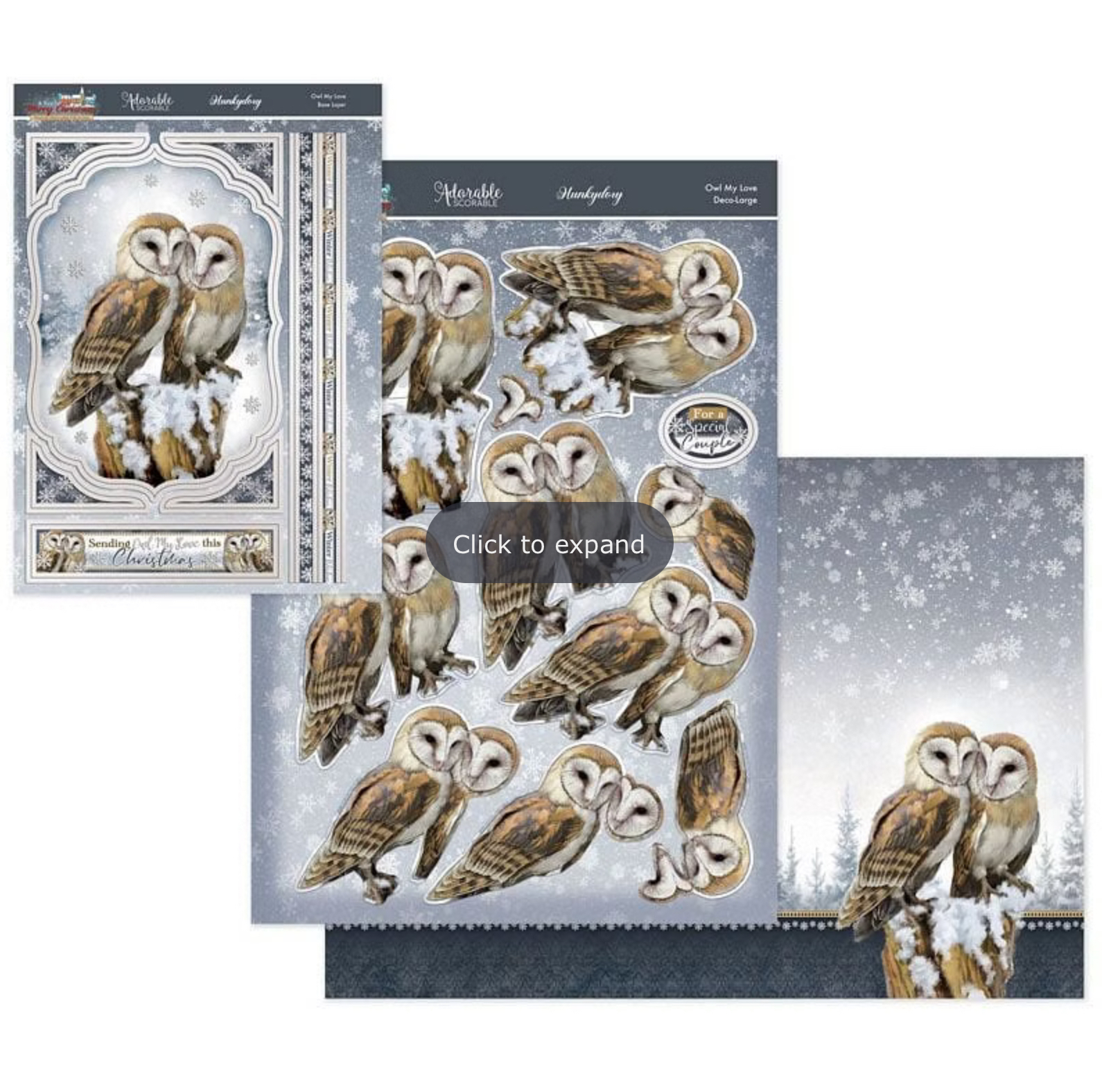 Hunkydory Crafts A Very Merry Christmas Deco-Large Set - Owl My Love