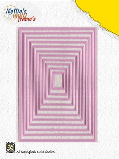 Nellie's Multi Frames Dies Straight Rectangle MFD058 