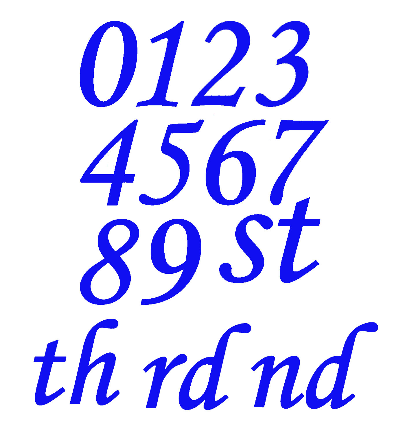 Scrap Dragon Dies Numbers Italics