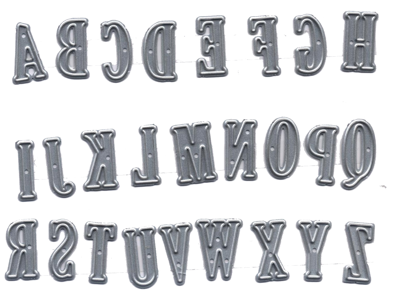 Scrap Dragon Dies Alphabet Uppercase 17mm