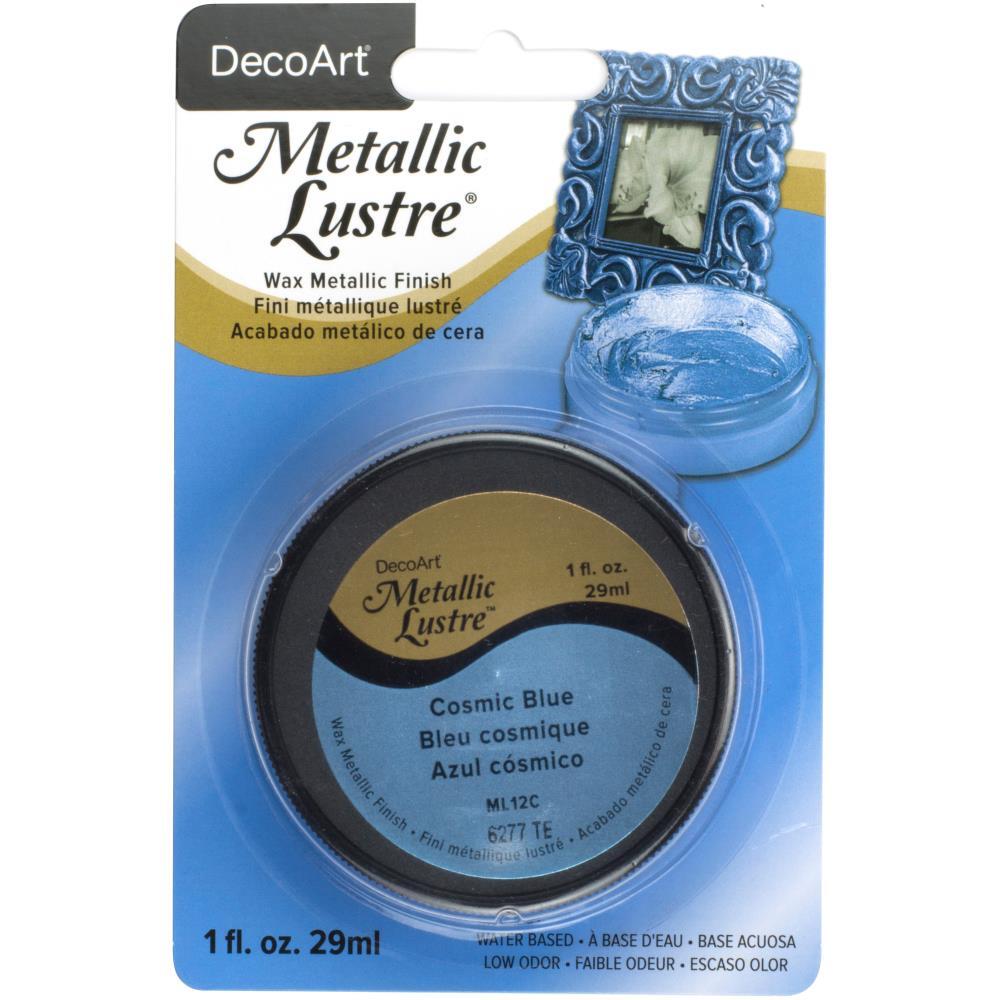 Deco Art Metallic Lustre Wax Finish 1oz Cosmic Blue