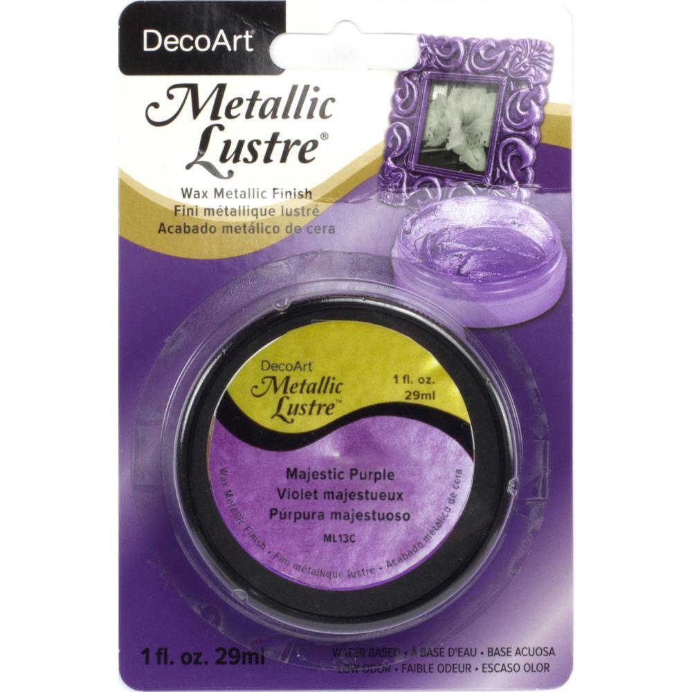 Deco Art Metallic Lustre Wax Finish 1oz Majestic Purple
