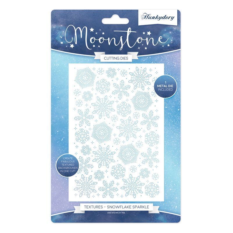 Hunkydory Moonstone Dies Textures - Snowflake Sparkle