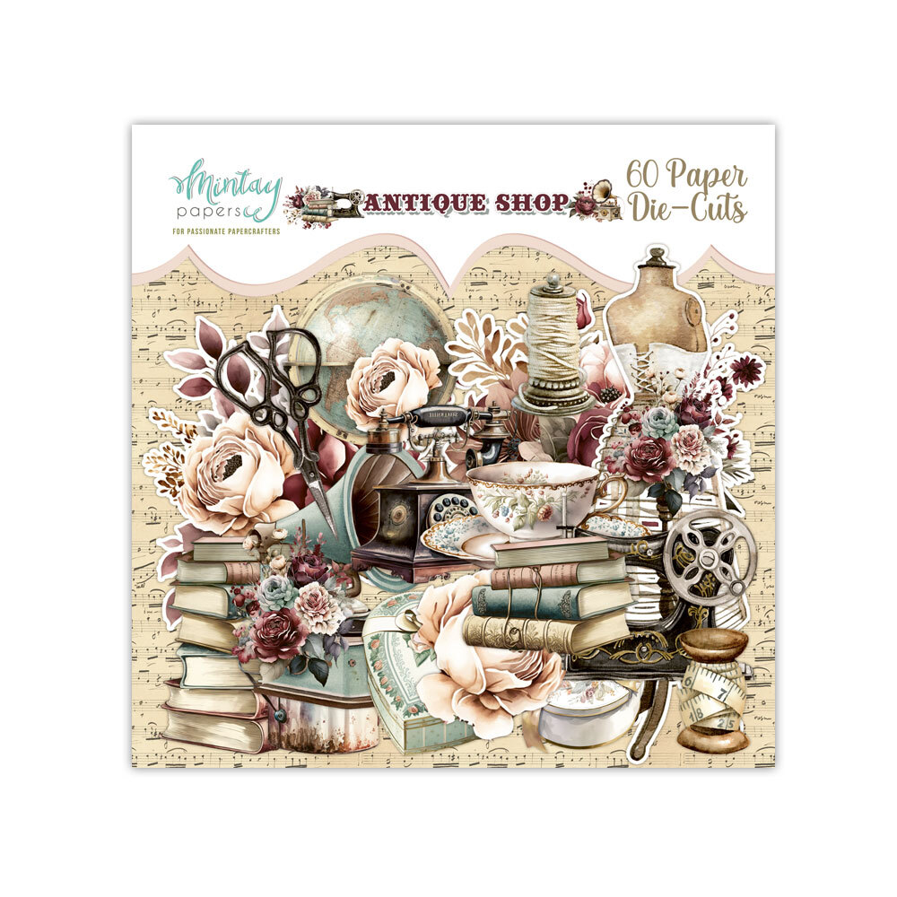 Mintay Papers Die Cuts 60/Pkg Antique Shop