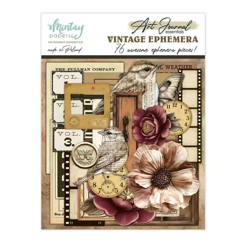 Mintay Papers Vintage Ephemera - Art Journal Essentials