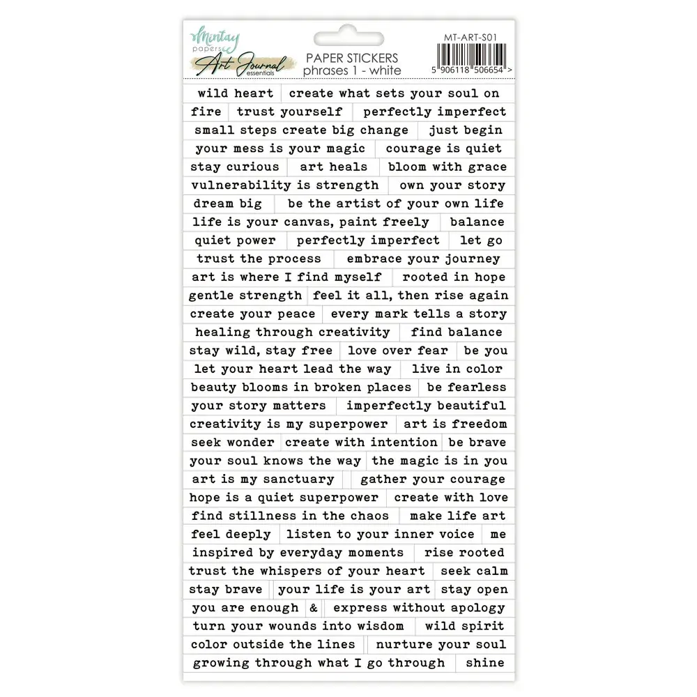 Mintay Papers Art Journal Essentials Stickers 01