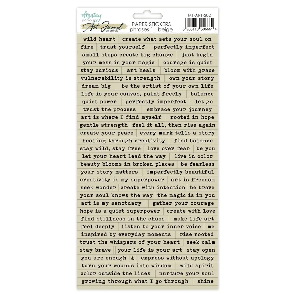 Mintay Papers Art Journal Essentials Stickers 02