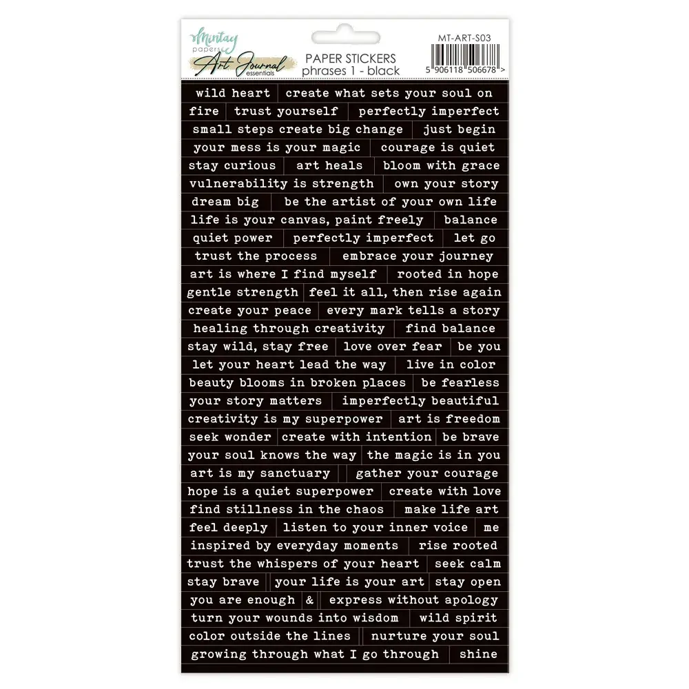 Mintay Papers Art Journal Essentials Stickers 03