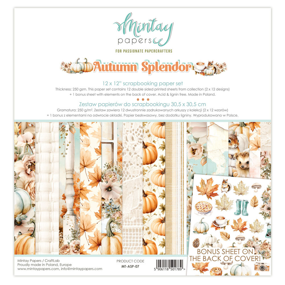 Mintay Papers 12x12 Papers 240gsm Autumn Splendor