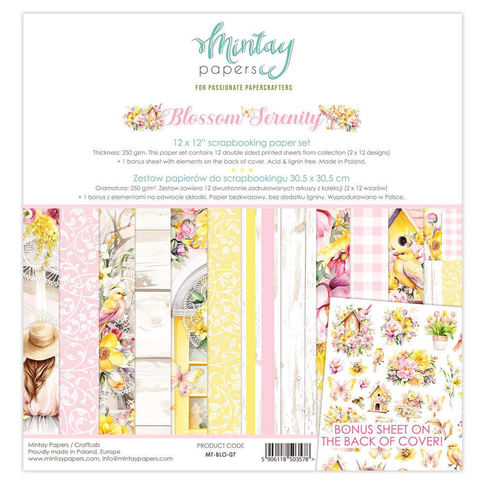 Mintay Papers 12x12 Papers 240gsm Blossom Serenity