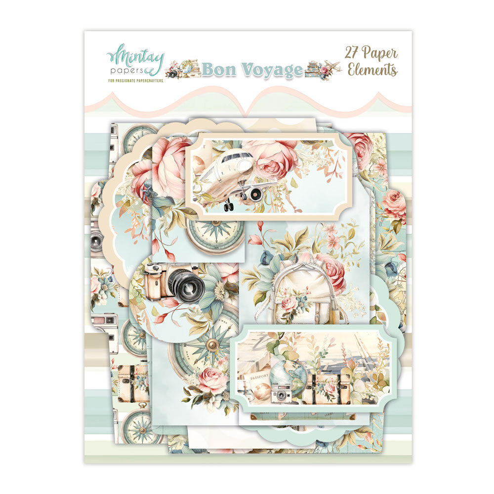 Mintay Papers Elements 27/Pkg Bon Voyage