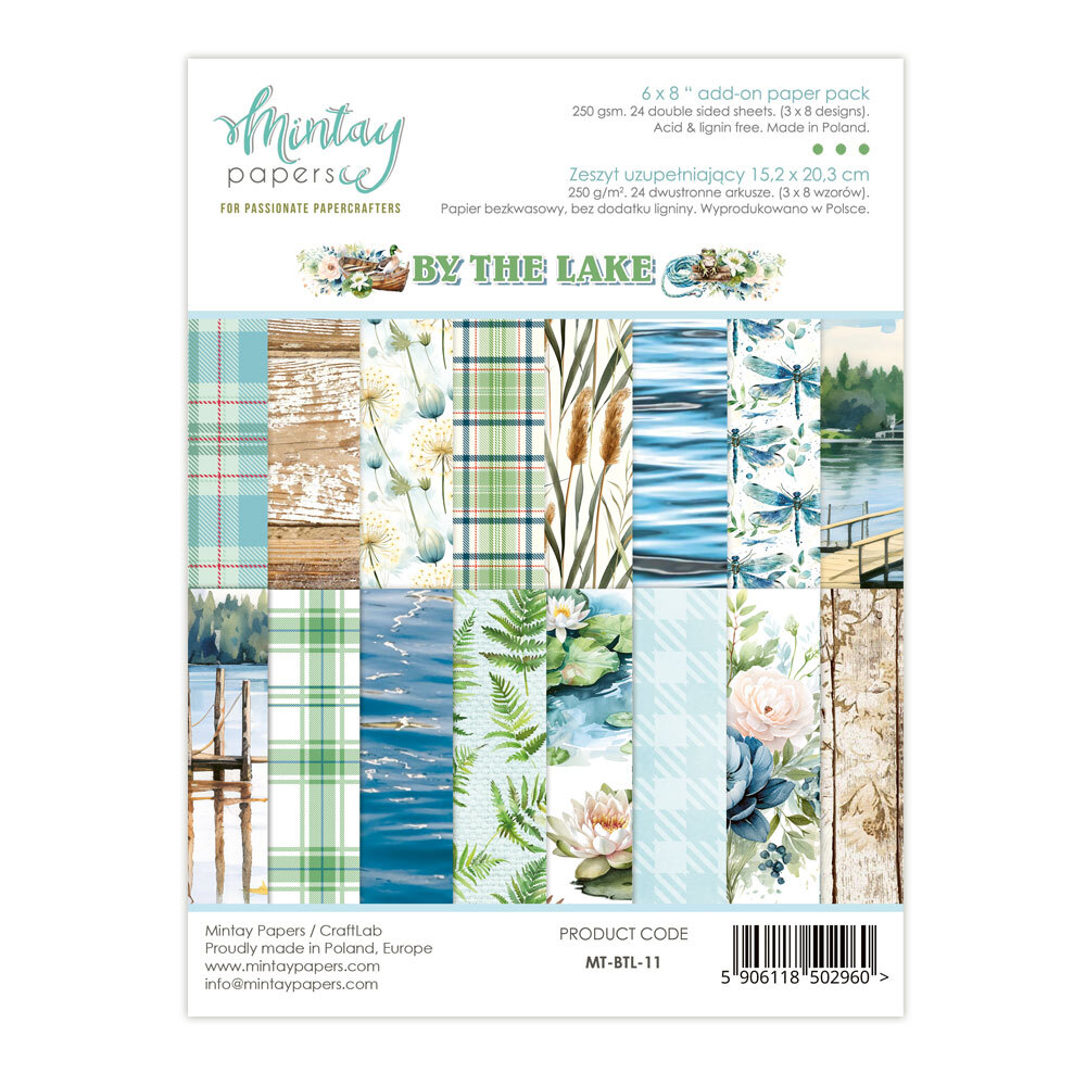 Mintay Papers 6x8 Add-on Paper Pack 240gsm 24 Sheets By The Lake