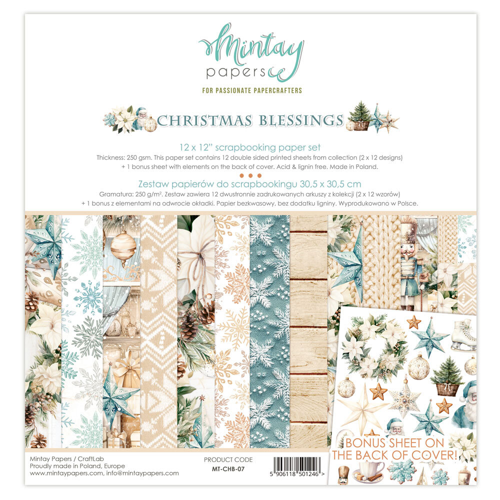 Mintay Papers 12x12 Papers 240gsm Christmas Blessings