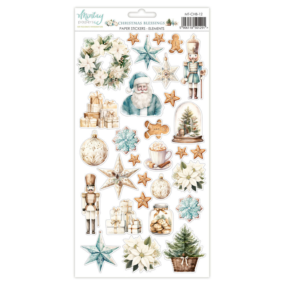 Mintay Papers 6x12 Stickers Sheet Christmas Blessings
