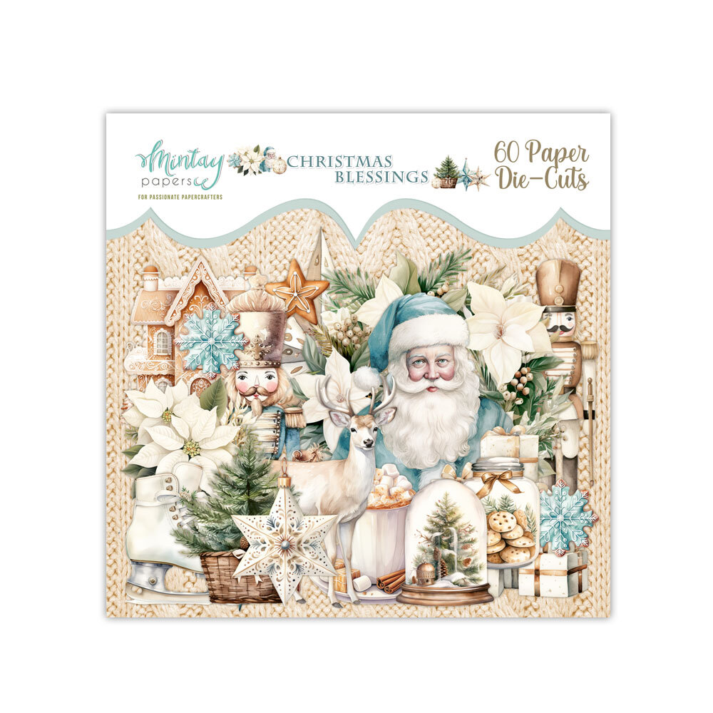 Mintay Papers Die Cuts 60/Pkg Christmas Blessings