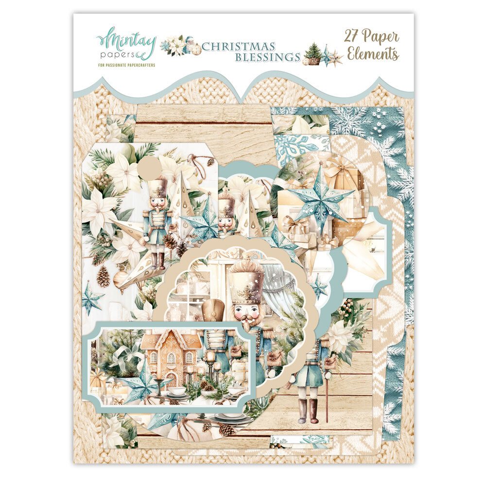 Mintay Papers Elements 27/Pkg Christmas Blessings