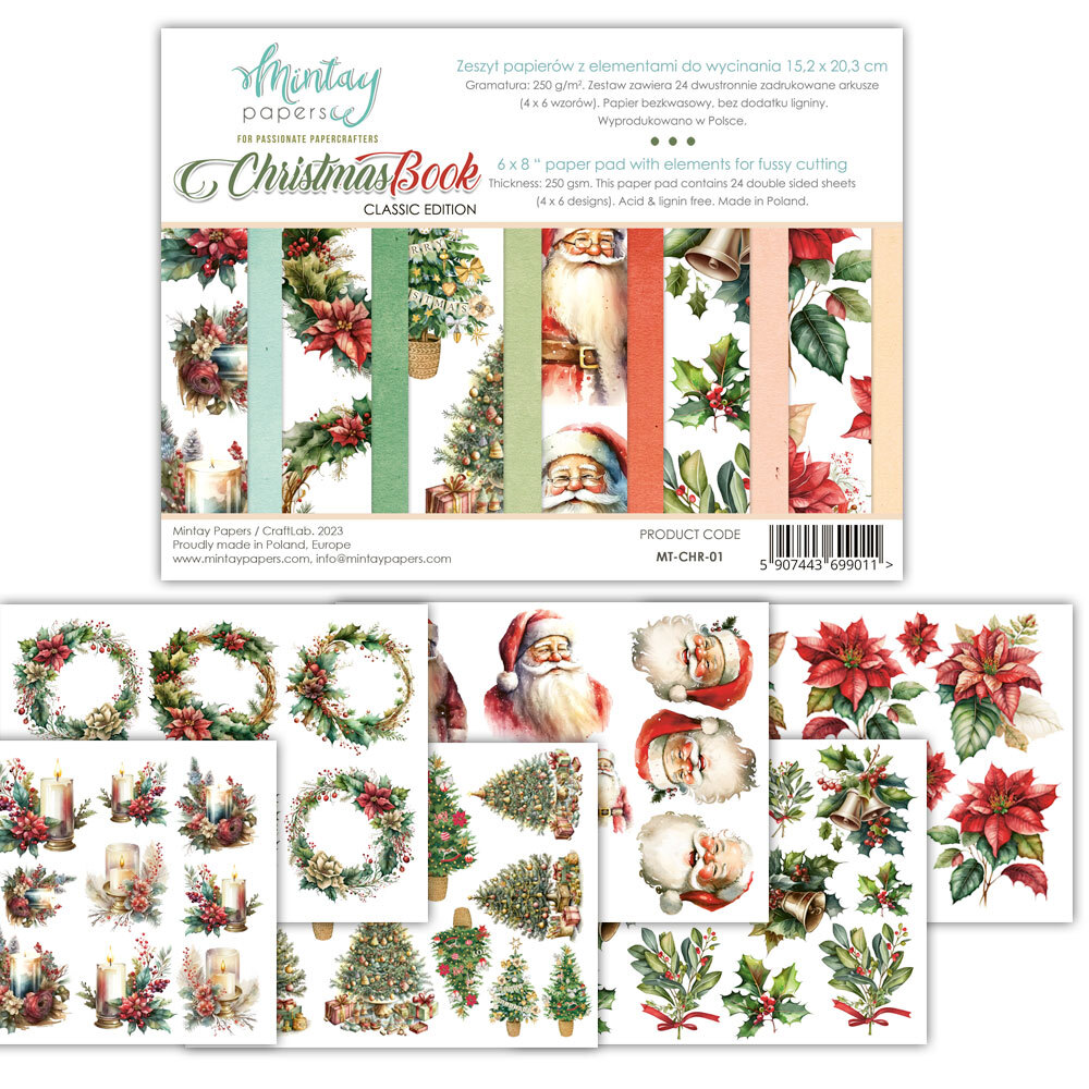 Mintay Papers 6x8 Booklets 240gsm 24 Sheets Christmas-01