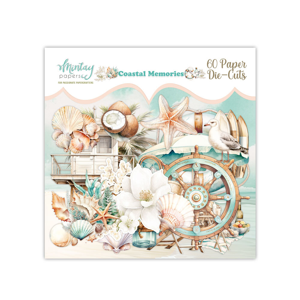 Mintay Papers Die Cuts 60/Pkg Coastal Memories