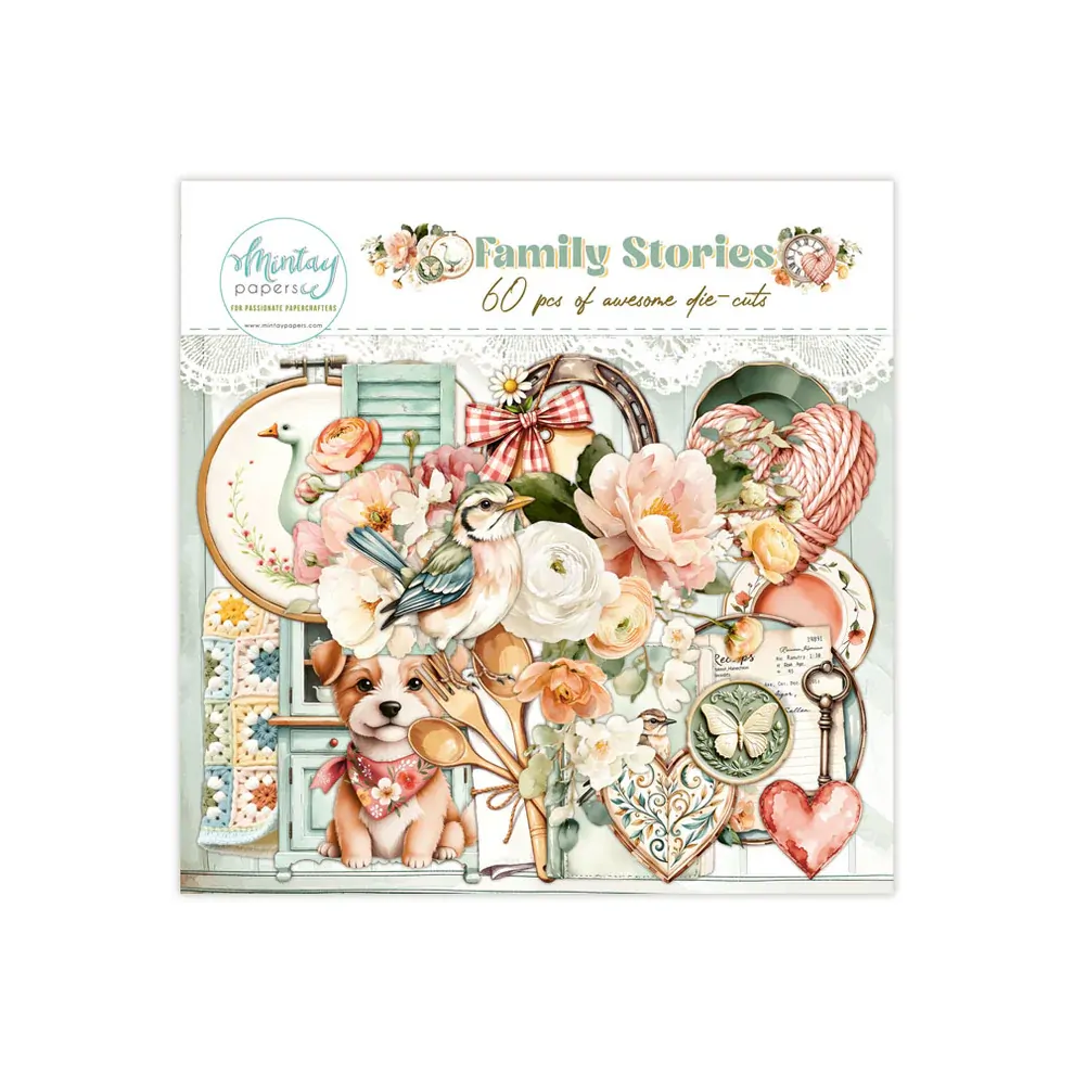 Mintay Papers Die Cuts 60/Pkg Family Stories