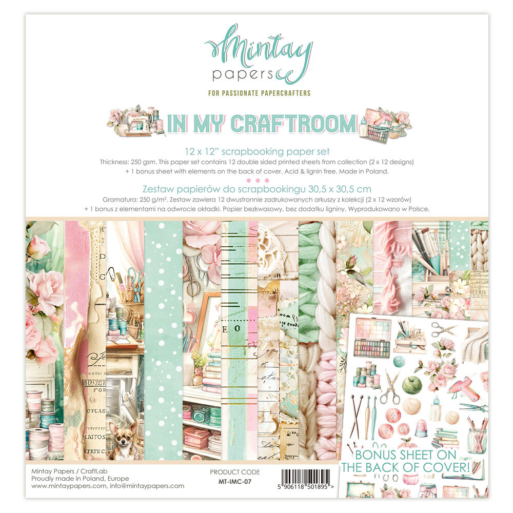 Mintay Papers 12x12 Papers 240gsm In My Craft Room