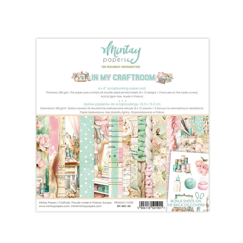 Mintay Papers 6x6 Papers 240gsm 24 Sheets In My Craft Room