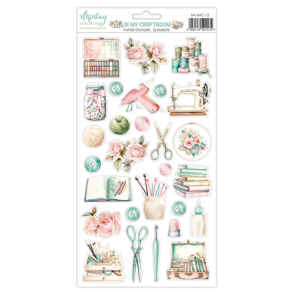 Mintay Papers 6x12 Stickers Sheet In My Craft Room