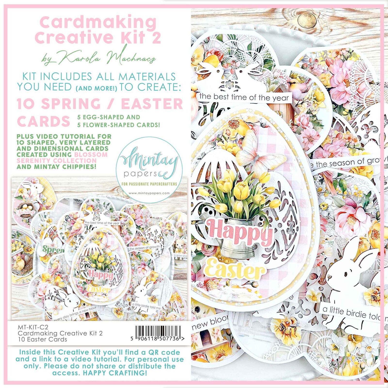 Mintay Papers Cardmaking Creative Kit 2 - 10 Spring / Easter Cards