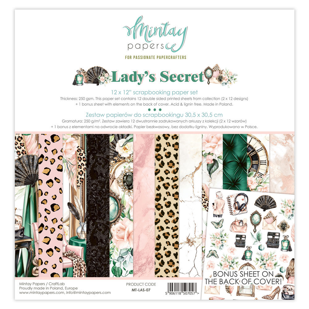 Mintay Papers 12x12 Papers 240gsm Lady’s Secret