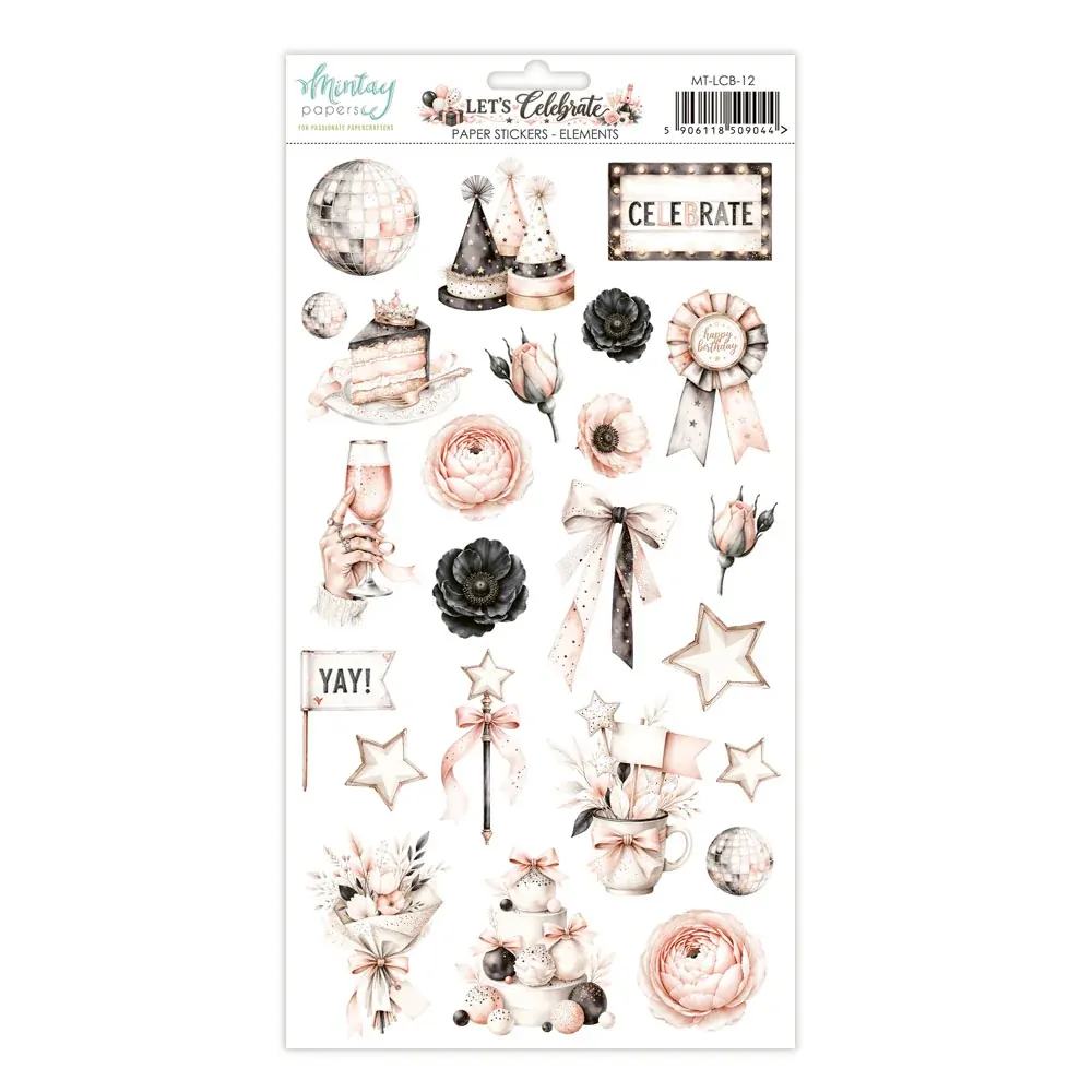 Mintay Papers 6x12 Stickers Sheet Let's Celebrate