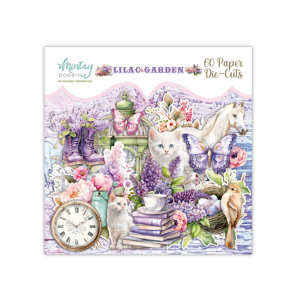Mintay Papers Die Cuts 60/Pkg Lilac Garden
