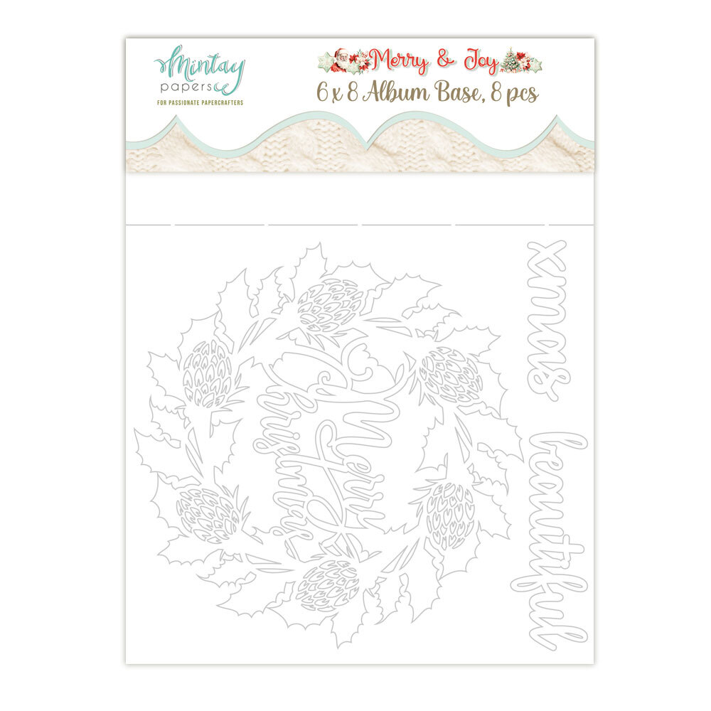 Mintay Papers 6x8 Chipboard Album Base Merry & Joy