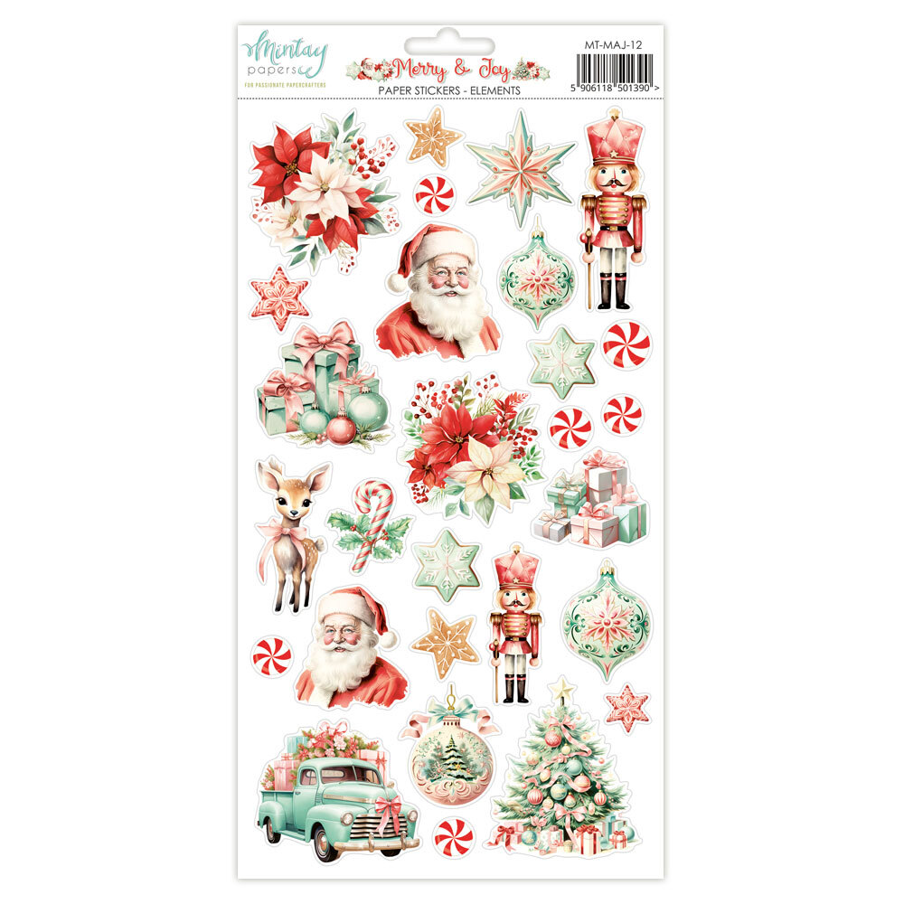 Mintay Papers 6x12 Stickers Sheet Merry & Joy