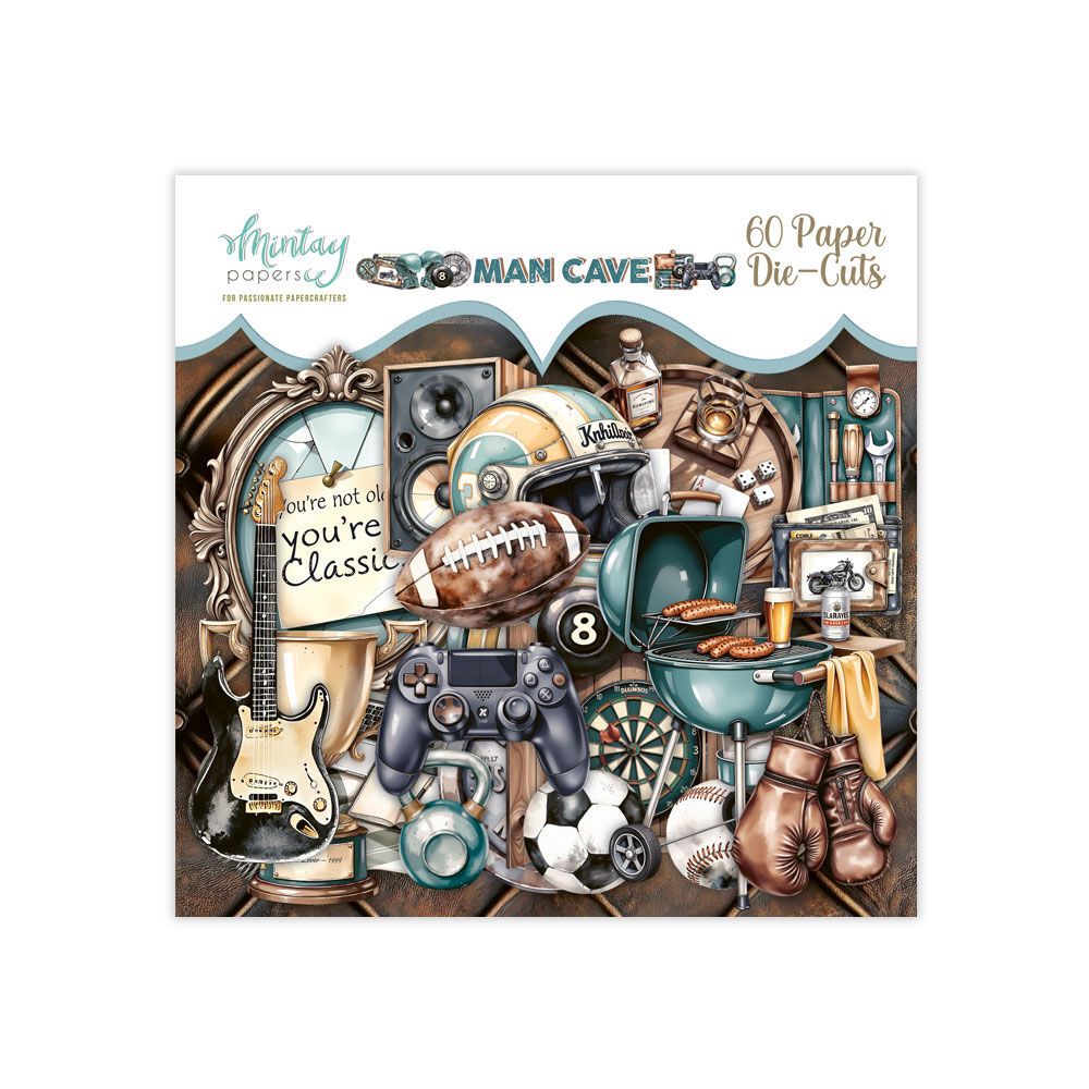 Mintay Papers Die Cuts 60/Pkg Man Cave