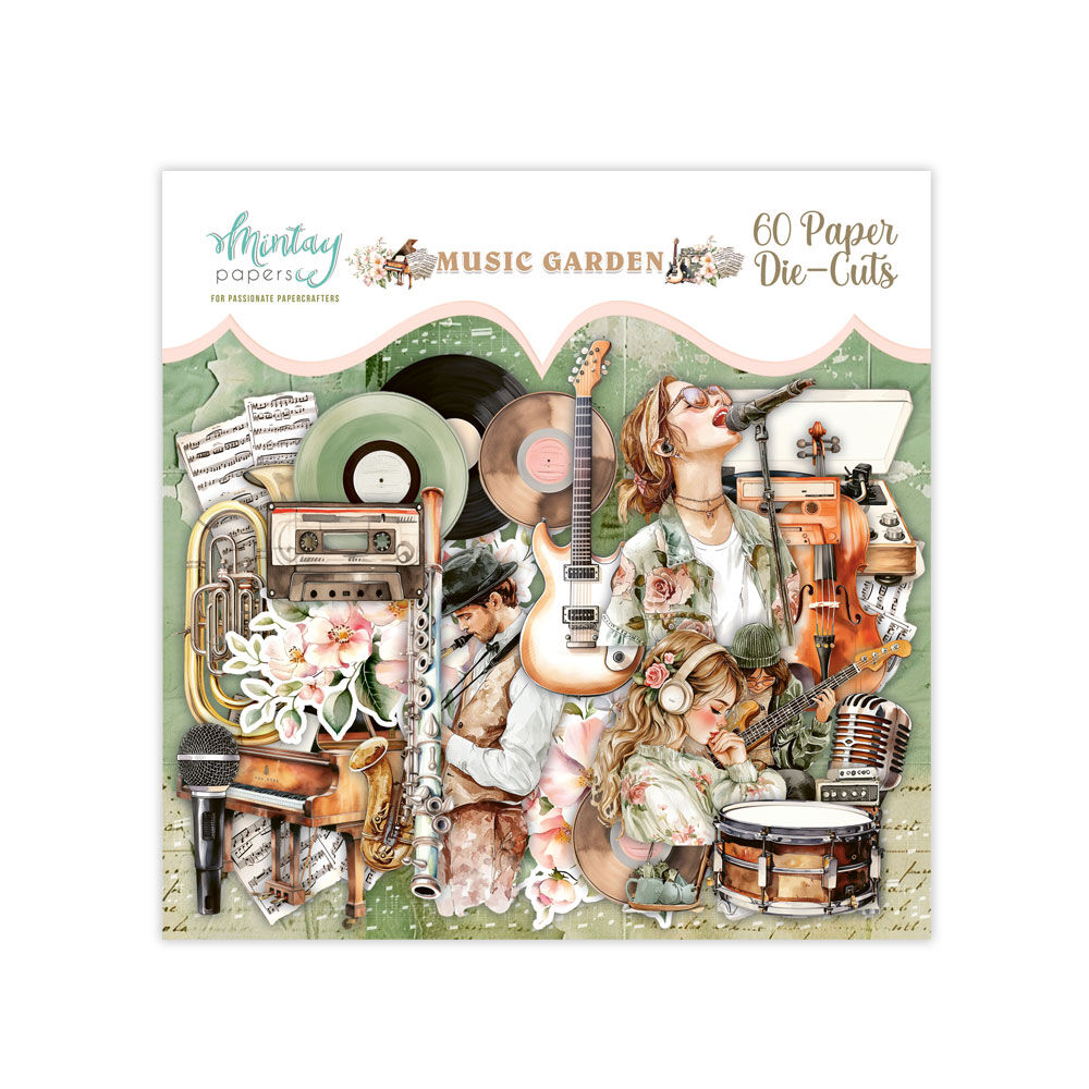 Mintay Papers Die Cuts 60/Pkg Music Garden