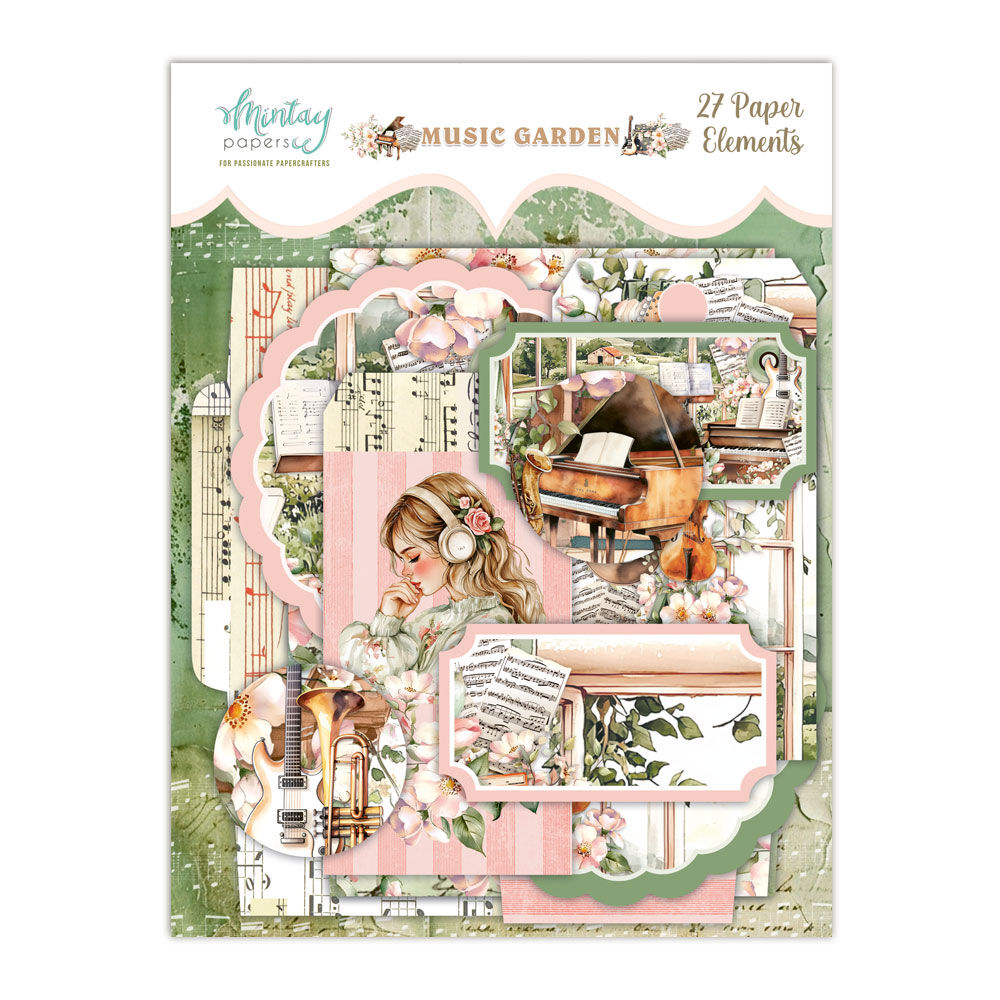 Mintay Papers Elements 27/Pkg Music Garden