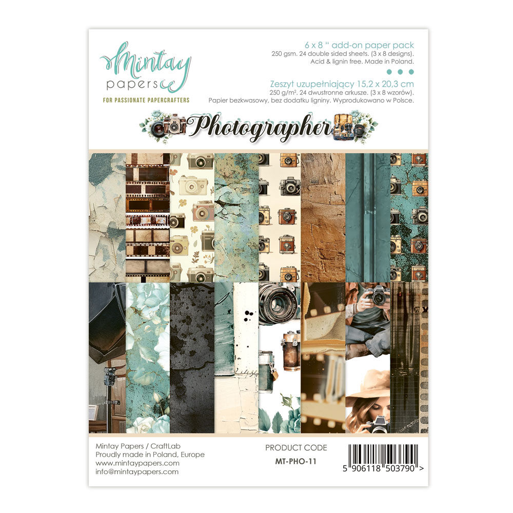 Mintay Papers 6x8 Add-on Paper Pack 240gsm 24 Sheets Photographer