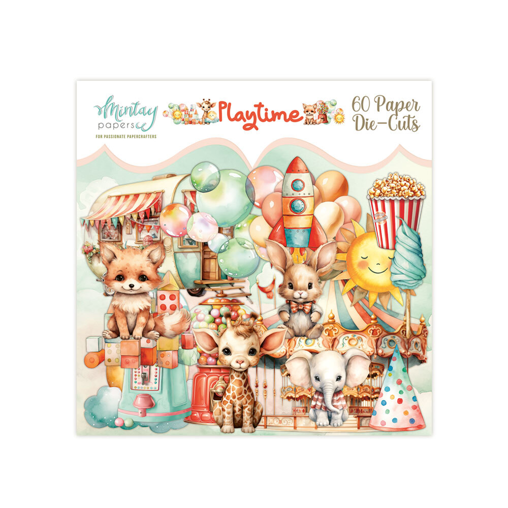 Mintay Papers Die Cuts 60/Pkg Playtime