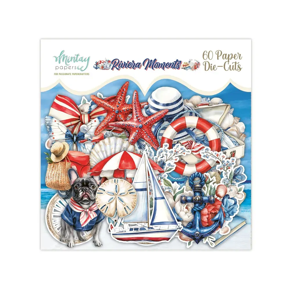 Mintay Papers Die Cuts 60/Pkg Riviera Moments